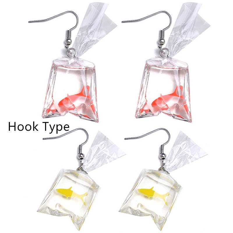 Bông Tai Hình Cá Koi Bằng Acrylic Độc Đáo Thời Trang