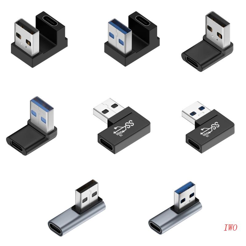 Đầu ChuyểN IWO USB 3.0 Sang Type C 90 Độ, 10Gbps Cho Laptop
