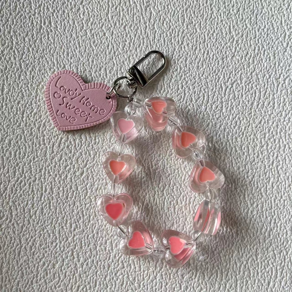 Dây Gắn Điện Thoại Di Động Dạng Chuỗi Hạt Acrylic Mềm Nhiều Màu Chống Thất Lạc