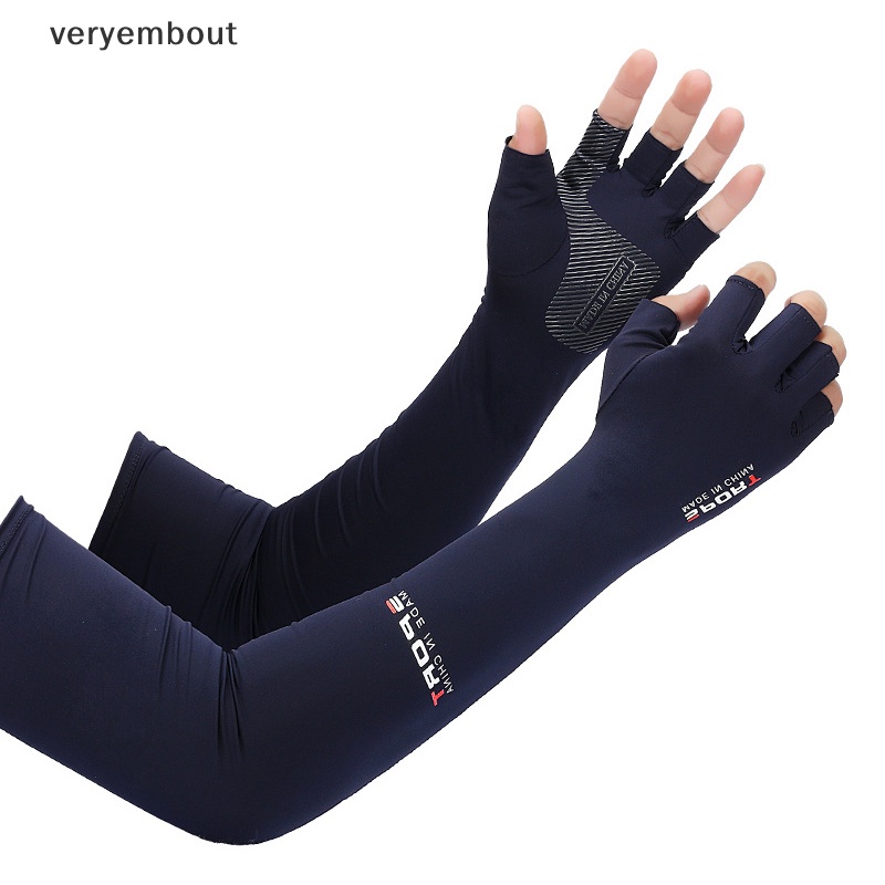 1 Cặp Ống Tay Áo Chống Tia UV Khi Đi Xe Đạp / Câu Cá 5 Ngón