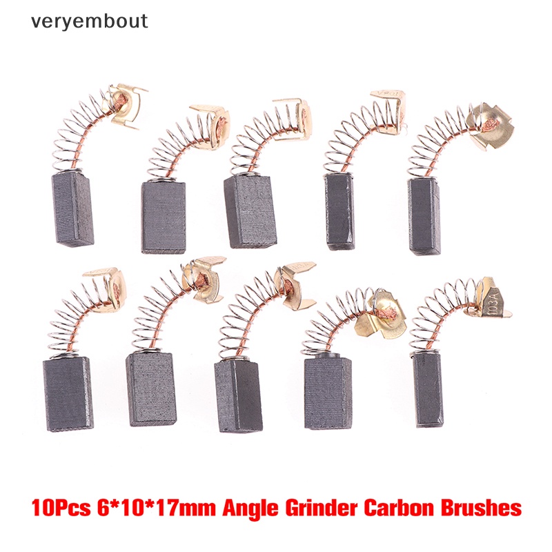 Bộ 10 Động Cơ Chổi Than 6 * 10 * 17mm Chuyên Dụng Dành Cho Máy Mài Góc