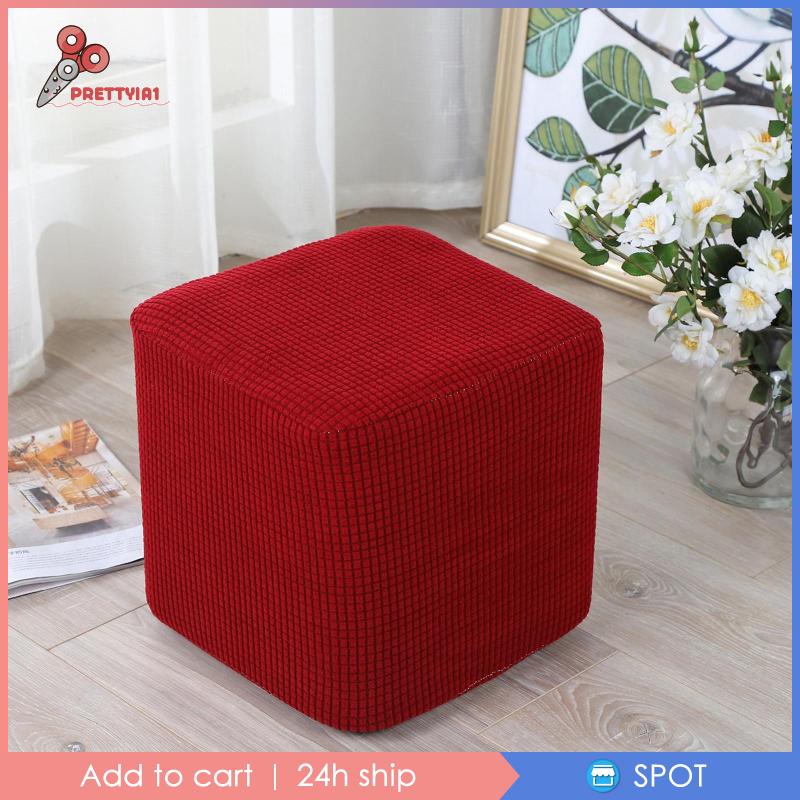 Vỏ Bọc Bàn Đạp Ghế Ottoman Mềm Co Giãn 10 &quot;- 13&quot; Prettyia1