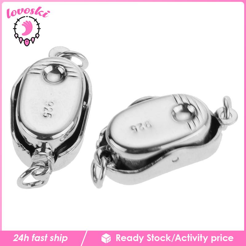 Bộ 2 Móc Cài Mạ Bạc 925 Dùng Làm Trang Sức