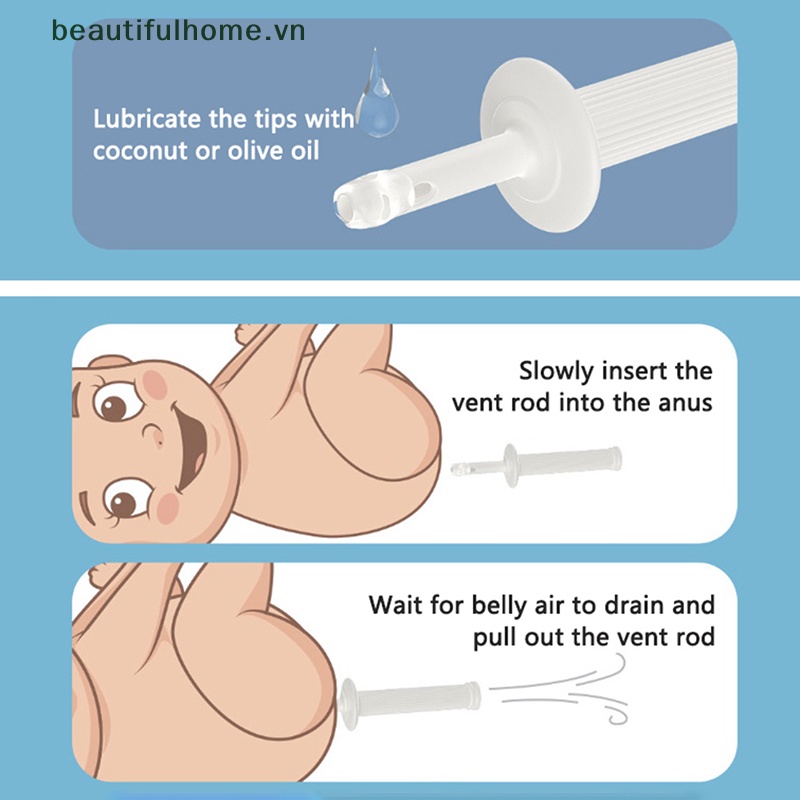 Set 6 Dụng Cụ Giảm Căng Thẳng Khí Ga Dùng Một Lần An Toàn Cho Trẻ Sơ Sinh