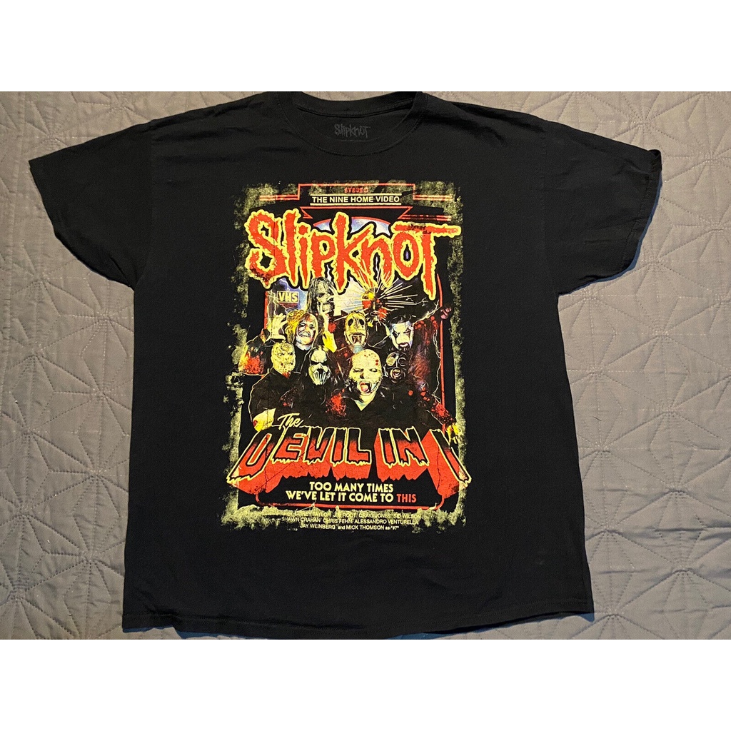 Áo Thun Cổ Tròn In Chữ The Devil In I Vhs Promo Tshirt Xl Cá Tính Cho Nam