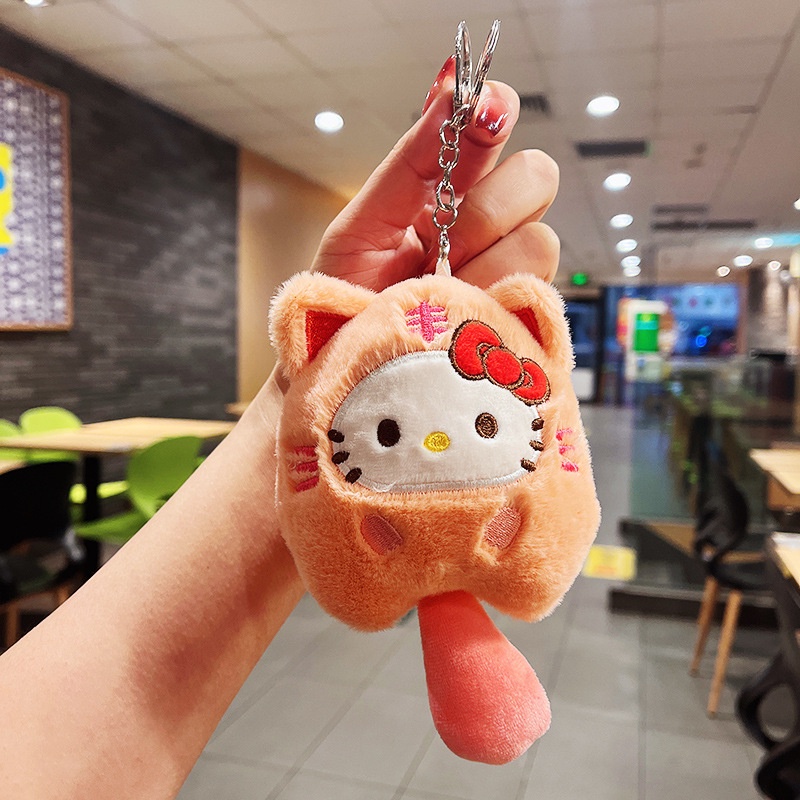 Sanrio Móc Khóa Hình Mèo Nhồi Bông Đáng Yêu