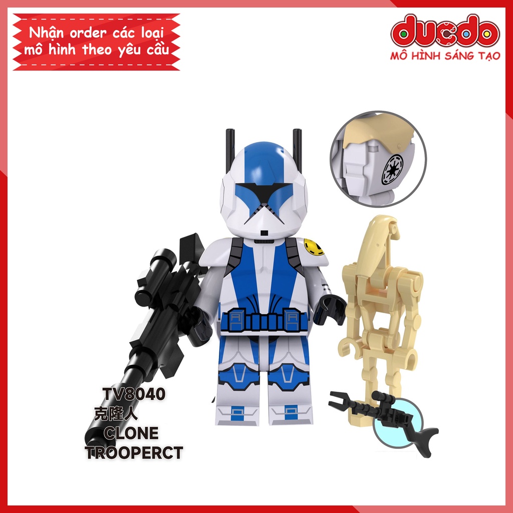 Minifigures nhân vật Chiến tranh giữa các vì sao - Đồ chơi Lắp ghép Xếp hình Mini Mô hình TV6106
