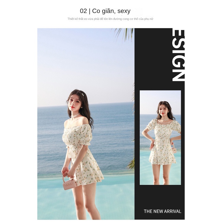 Đồ Bơi Một Mảnh Họa Tiết Hoa Thời Trang Mùa Hè Mới Cho Nữ