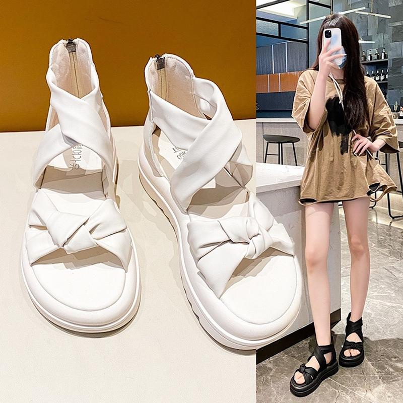 Dép Sandal Nữ Quai Chéo Có Khóa Sau Hottrend