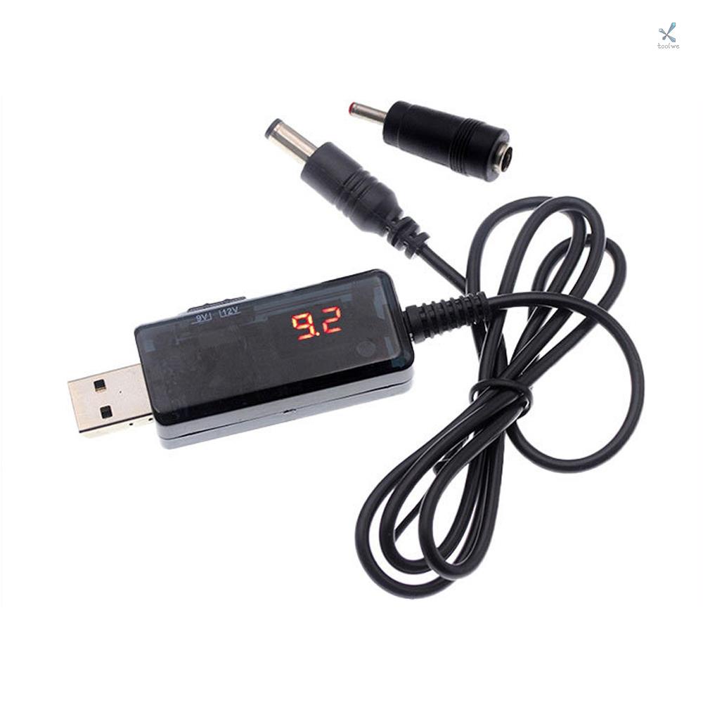 Cáp Chuyển Đổi Tăng Áp DC5V Sang 9V 12V DC Jack 5.5x2.1 / 2.5mm 3.5x1.35mm Cho Bộ Định Tuyến Đèn LED