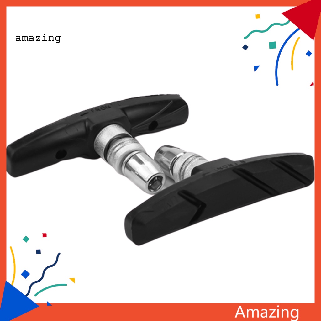 1 Cặp Má Phanh Xe Đạp Leo Núi Hình Chữ V Bằng Cao Su Bền