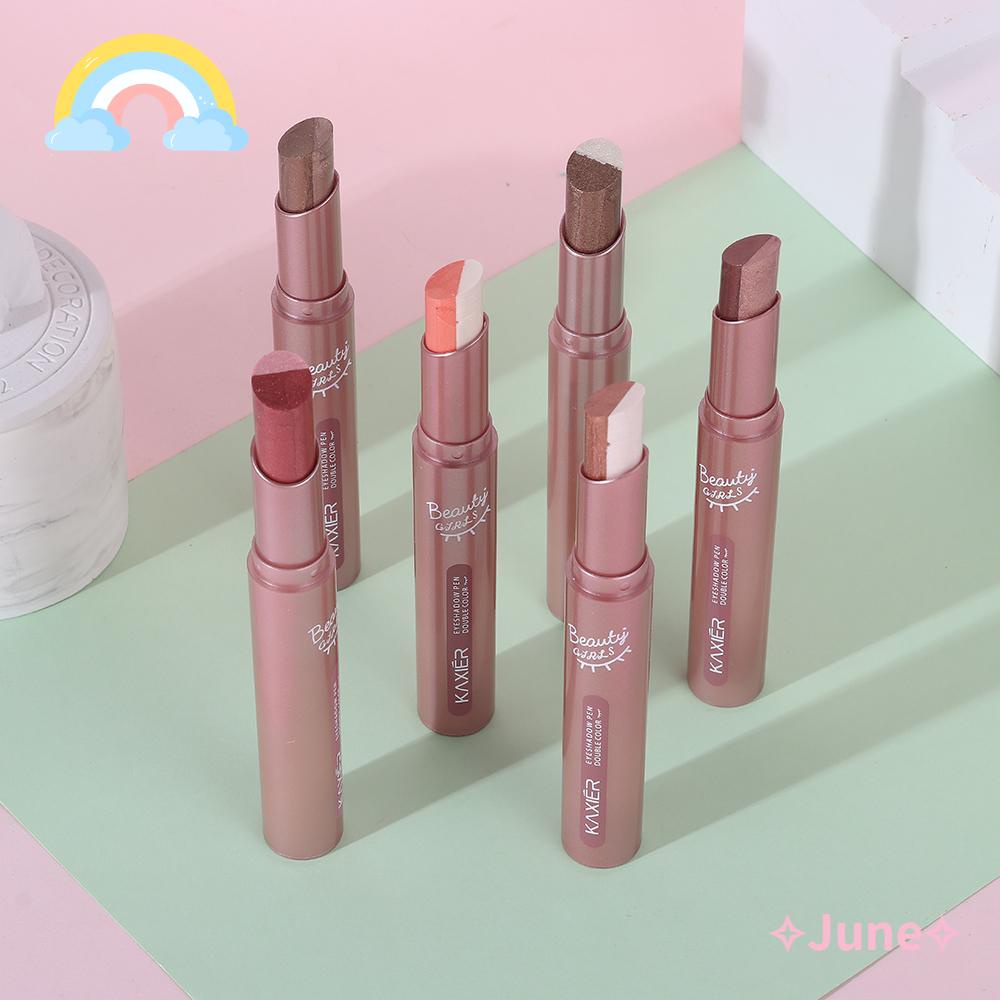 [Hàng mới về] Phấn mắt dạng thỏi ánh nhũ hai màu làm đẹp cho nữ