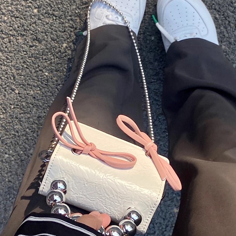 Túi Đeo Chéo mini Đính Nơ Dễ Thương Cho Nữ