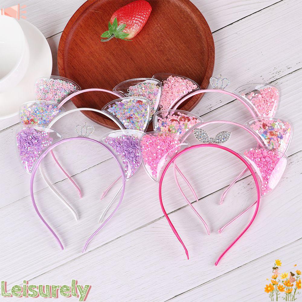 Cài tóc phối tai mèo trong suốt siêu đáng yêu thời trang dành cho nữ