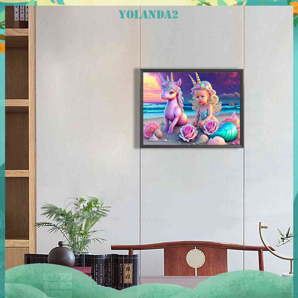 Tranh Đính Đá Kim Cương Toàn Bộ 5D DIY Hình Vẽ Trẻ Em Trang Trí Nhà Cửa