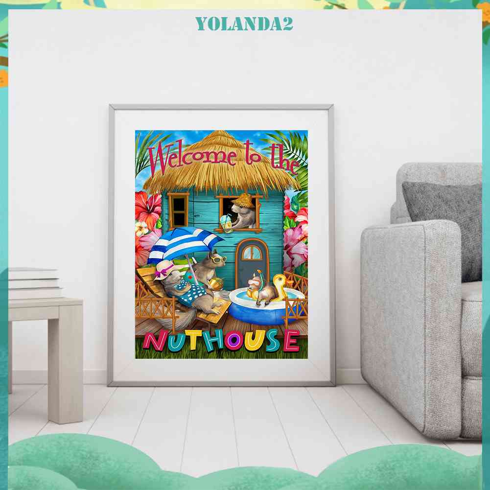 Tranh Đính Đá Kim Cương Toàn Bộ 5D DIY Hình Vẽ Chuột