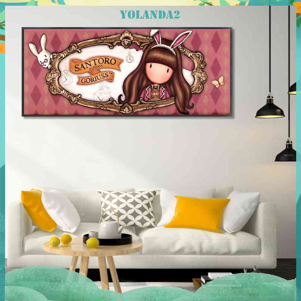 Bộ Tranh Đính Đá 5D Họa Tiết Búp Bê Nghệ Thuật Độc Đáo DIY Dùng Trang Trí