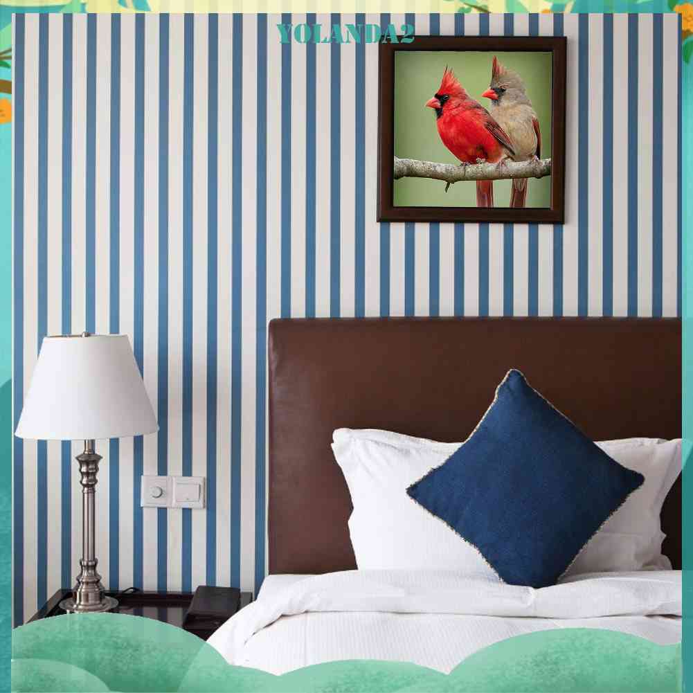 Tranh Đính Đá Kim Cương Toàn Bộ Họa Tiết Chim Và Cây Dùng Trang Trí DIY