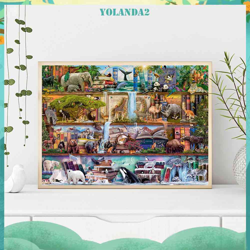 Bộ Tranh Đính Đá 5D Họa Tiết Động Vật Độc Đáo Diy Dùng Trang Trí Nhà Cửa