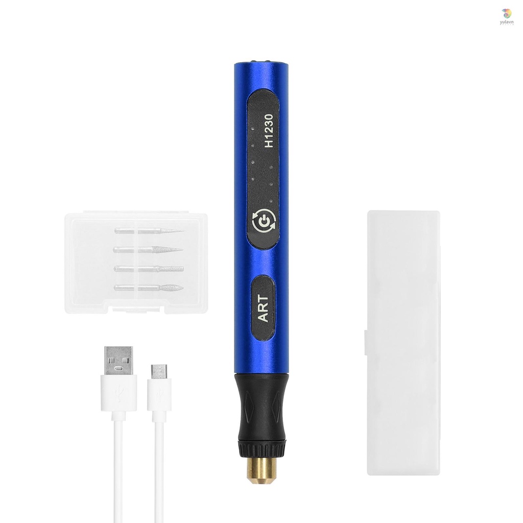 Máy Mài Đánh Bóng Móng Nghệ Thuật Bằng Điện Cổng Sạc USB 3 Tốc Độ Điều Chỉnh Được