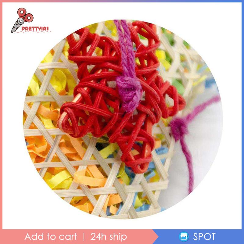 [Prettyia1] Đồ Chơi Gặm Nhiều Màu Sắc Dành Cho Chim Vẹt