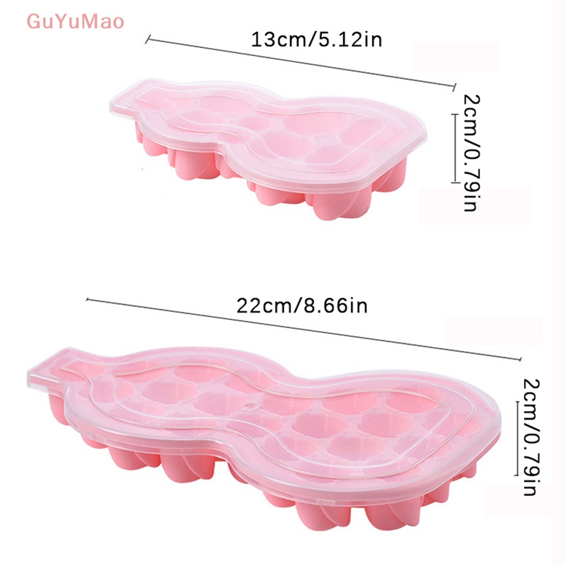 1 Hộp Làm Đá Viên Bằng Silicone Hình Hoa Hồng 11 / 21 Ngăn