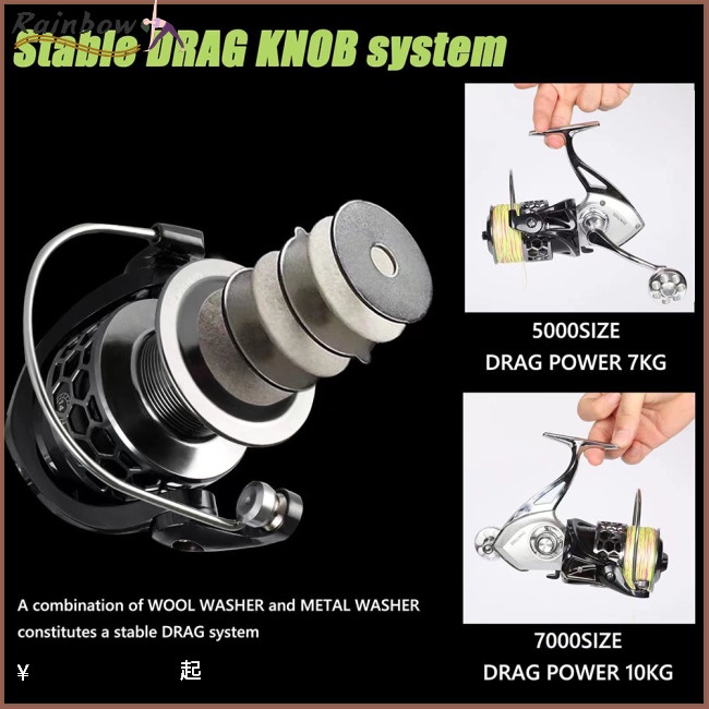 Máy Câu Cá Dhk1000-7000 Chất Lượng Cao Chuyên Dùng# Máy Câu Cá Kim Loại 14 + 1bb 5.2: 1 / 4.7: 1 18kg