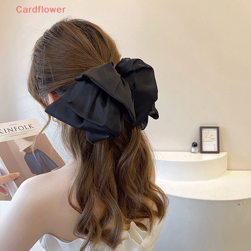 Kẹp Tóc Hình Nơ Lớn Phong Cách Retro Cho Nữ