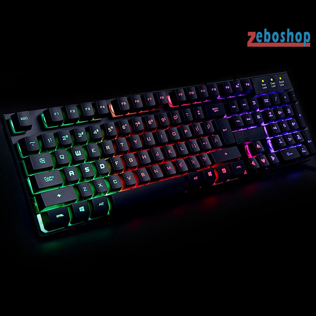 1 Bộ Bàn Phím TX30 Có Đèn Nền Nhiều Màu Siêu Mỏng Chống Trượt Tiện Dụng Cho Gia Đình