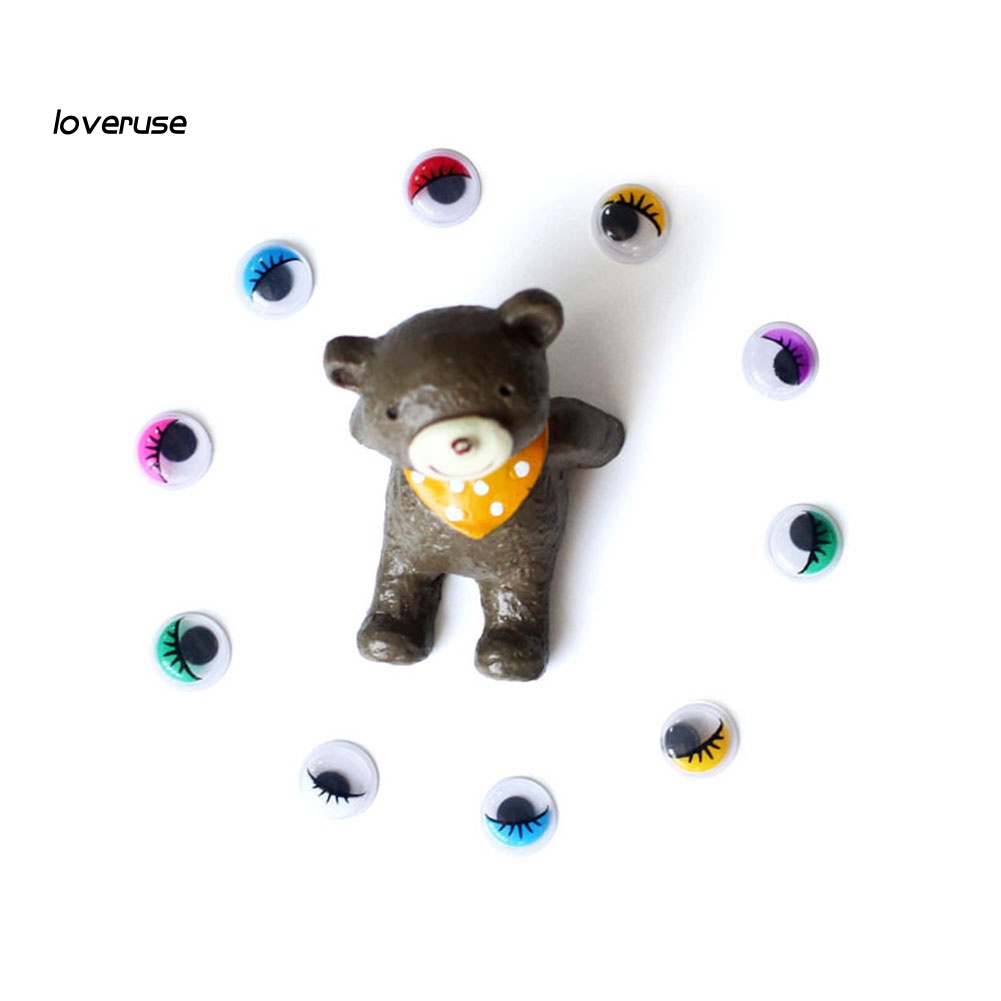 Set 50 Mắt Nhựa Tự Dính Cho Búp Bê