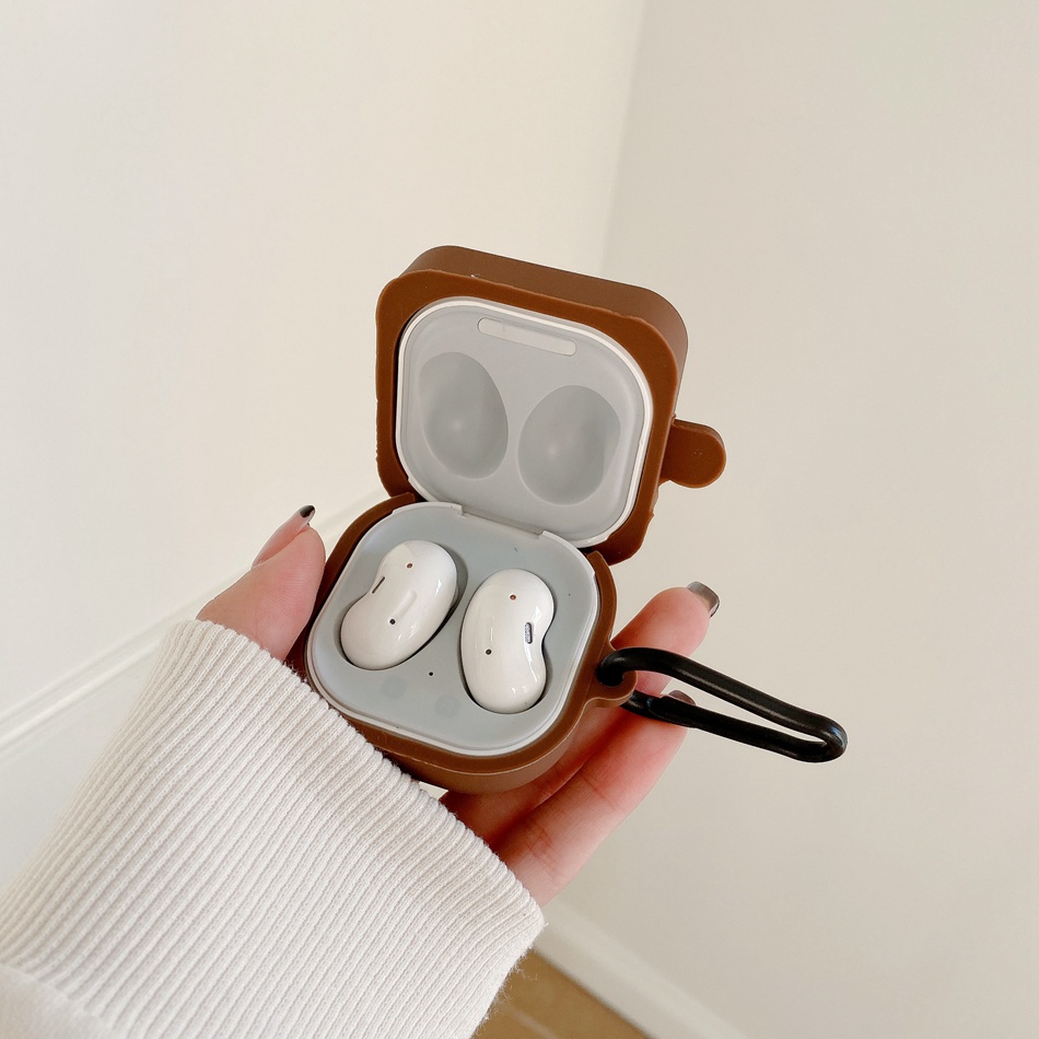 Vỏ Bảo Vệ Hộp Sạc Tai Nghe Bluetooth Samsung Galaxy buds 2 2pro / buds live / buds pro Bằng Silicon Hình Cây Kem