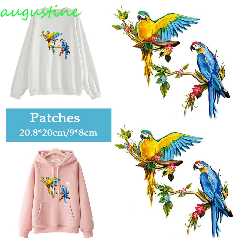 Miếng Vá Quần Áo / Áo Thun Họa Tiết Chim Vẹt Độc Đáo DIY