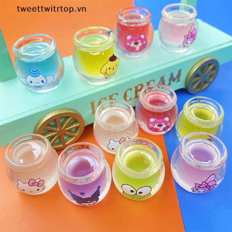 SANRIO Set 2 Bình Mật Ong Mini Dạ Quang Dùng Để Làm Đồ Trang Sức Thủ Công