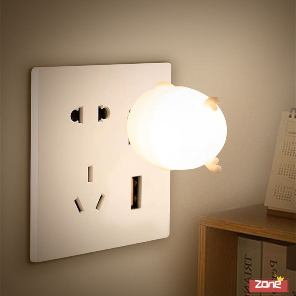 Đèn Ngủ LED USB Mini Đèn Nhà Bếp Đầu Giường Phòng Ngủ Sạc Điện Không Dây Đèn Bàn Trang Trí Hoạt Hình Cho Trẻ Em Quà Tặng Khu Vực