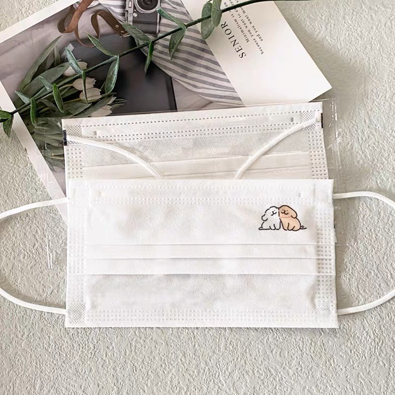 Khẩu trang y tế in hình dễ thương người lớn Louiis.store