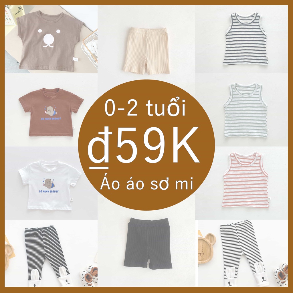 Áo Cotton DàI Tay Cho Bé Trai / GáI (0-24 TháNg)