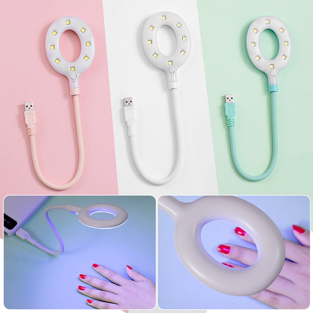 Đèn LED Sấy Khô Móng Tay Bằng ABS Hai Góc Có Thể Điều Chỉnh Tiện Dụng