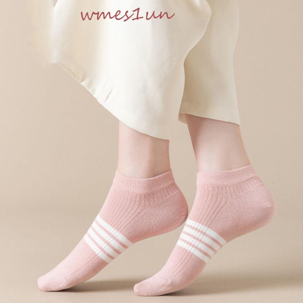 Vớ Thuyền Thấm Hút Mồ Hôi Thoải Mái In Họa Tiết Kẻ Sọc 15H Cho Nữ