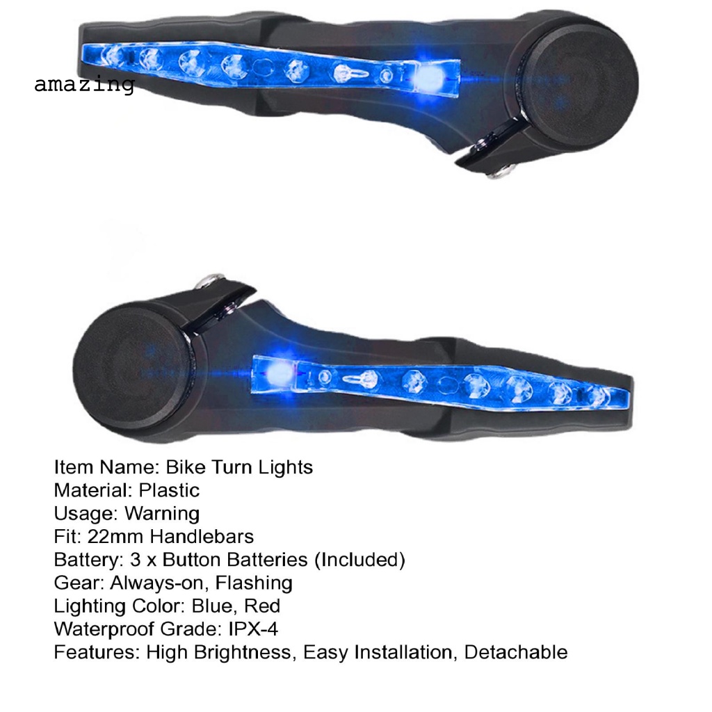 1 Cặp Đèn Xi Nhan Cảnh Báo Độ Sáng Cao An Toàn Cho Xe Đạp