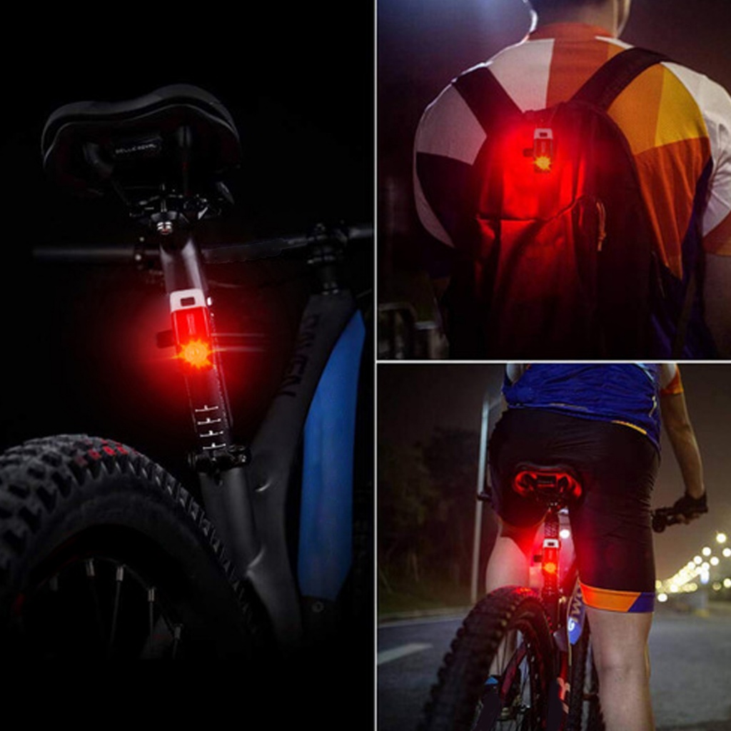 Đèn Đuôi Xe Đạp Siêu Sáng Chống Bụi Có Thể Sạc Lại
