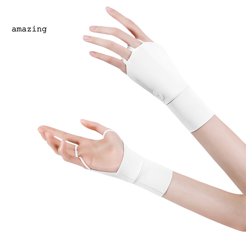 1 Đôi Găng Tay Chơi Golf Không Ngón Chống Trượt Bằng Lụa Lạnh Co Giãn Thoải Mái Có Thể Tái Sử Dụng