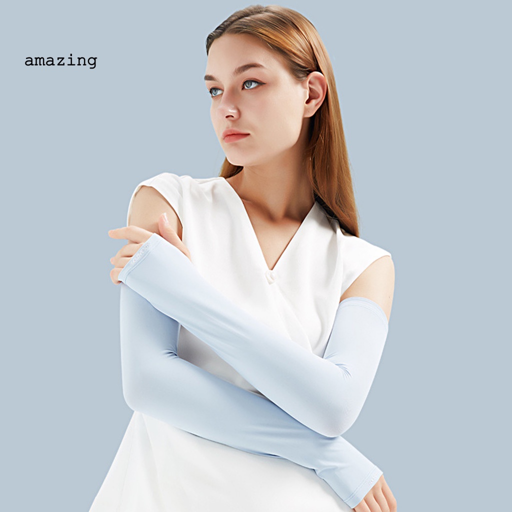 1 Cặp Ống Tay Áo Chống Tia UV Độ Co Giãn Cao Phù Hợp Cho Mùa Hè