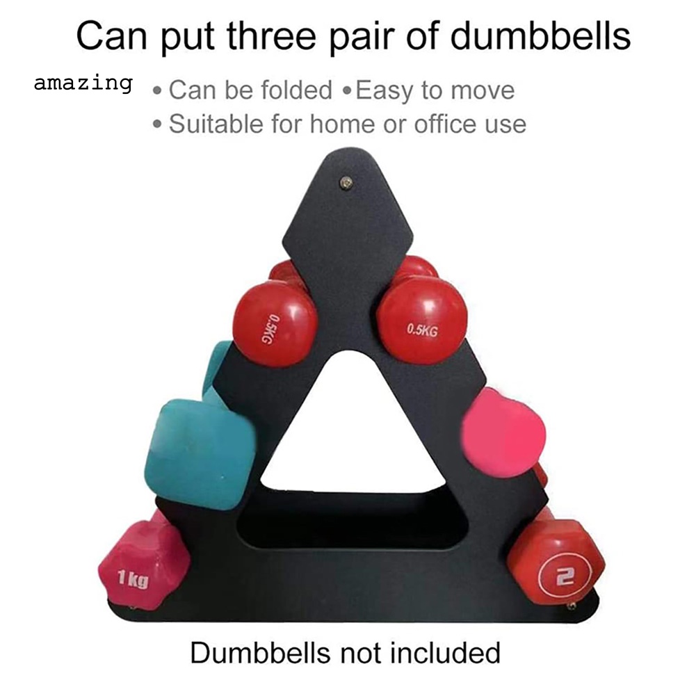 Giá Đỡ Tạ Hình Tam Giác Bằng Nhựa Tiện Dụng Cho Phòng Tập Gym