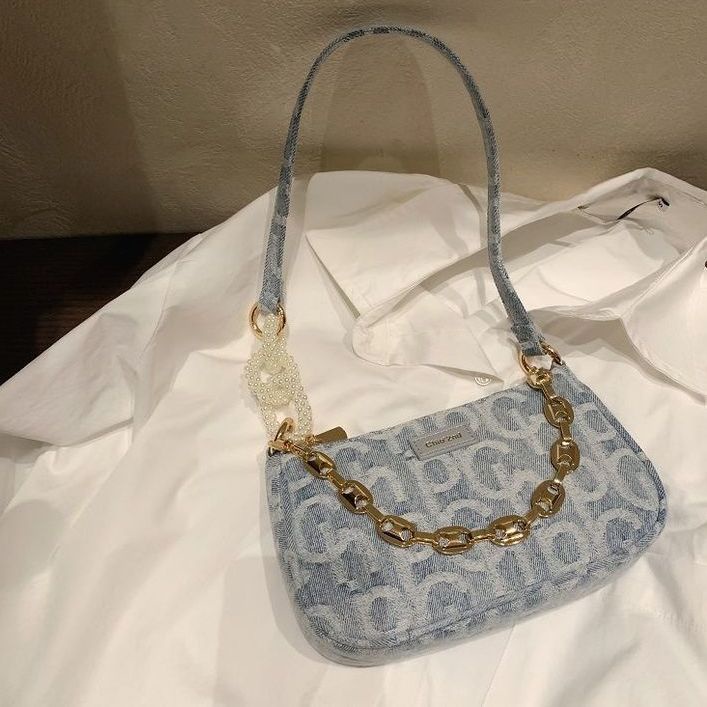 Chio '2nd Miss Byrd Túi Xách Đeo Dưới Cánh Tay Cỡ Nhỏ Phối Dây Xích Thiết Kế Mùa Hè Haobing boutiqu Cho Nữ