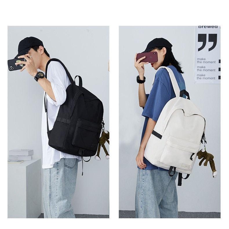 Balo Nam Túi Sách Đơn Giản Ba Lô Máy Tính Du Lịch Dung Tích Lớn Thể Thao Thoải Mái Cho Học Sinh Trung Học Phổ Thông Nữ