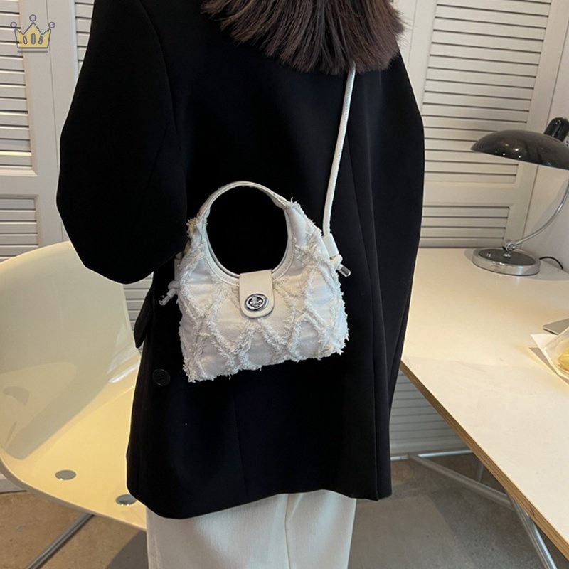 Túi Đeo Chéo Vai Bằng Vải Bạt Denim Chất Lượng Cao Thời Trang 2022 Y2K JP5