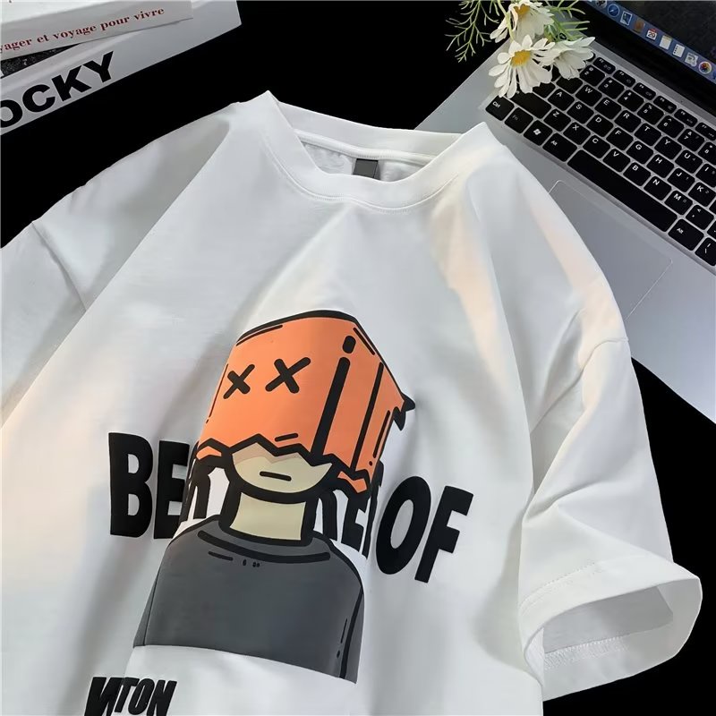 Áo Thun Cotton Tay Ngắn Phong Cách Hip Hop Thời Trang Mùa Hè Cho Nam