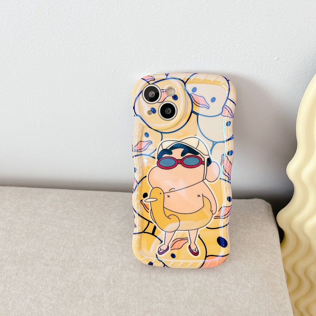 Ốp Điện Thoại TPU Blu-ray Chống Trượt Chống Sốc In Hình Shinchan Cho Apple IPhone 14 13 12 11 Pro Max