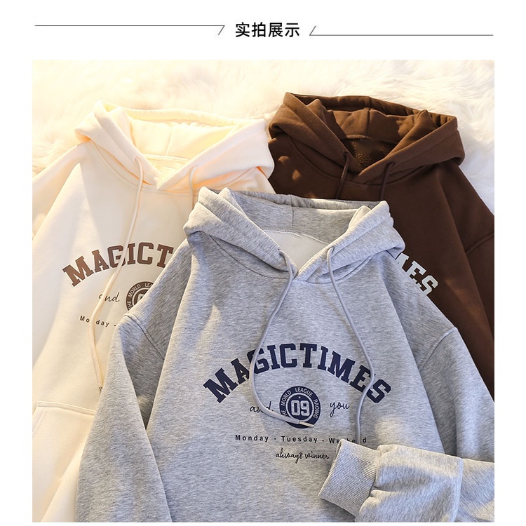 Áo Hoodies Phong Cách Hàn Quốc Plus Size S-3XL