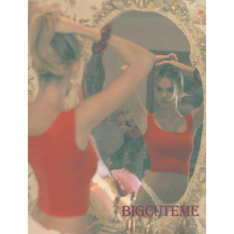 Áo Croptop Sát Nách Cổ Thuyền Màu Sắc Trơn Thời Trang Cho Nữ